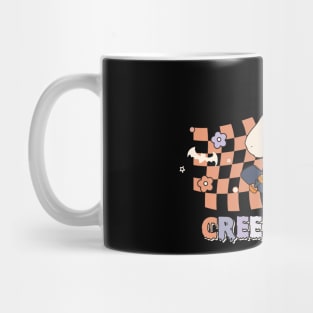 Creep it Real Cool Ghost on Skateboard Halloween Mug